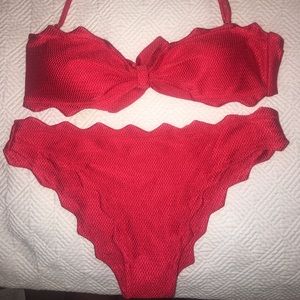 Red Cupshe Bikini